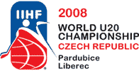 Logo Mistrovství světa juniorů v ledním hokeji 2008